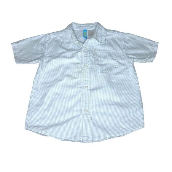 Gymboree Pinstripe Button Down Top Boys Size 2T - Picture 1 of 4